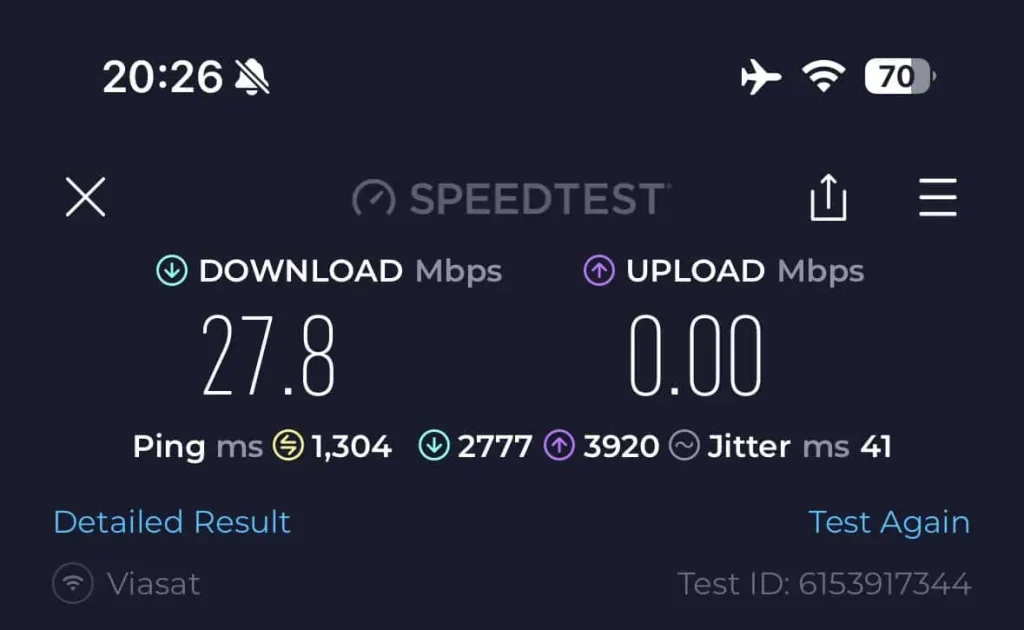 WiFi speed on AA A321neo