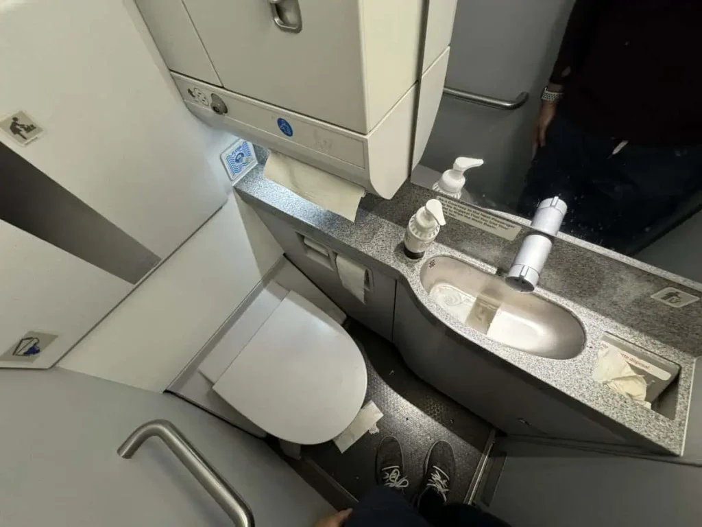 Aft lavatory on AA A321neo