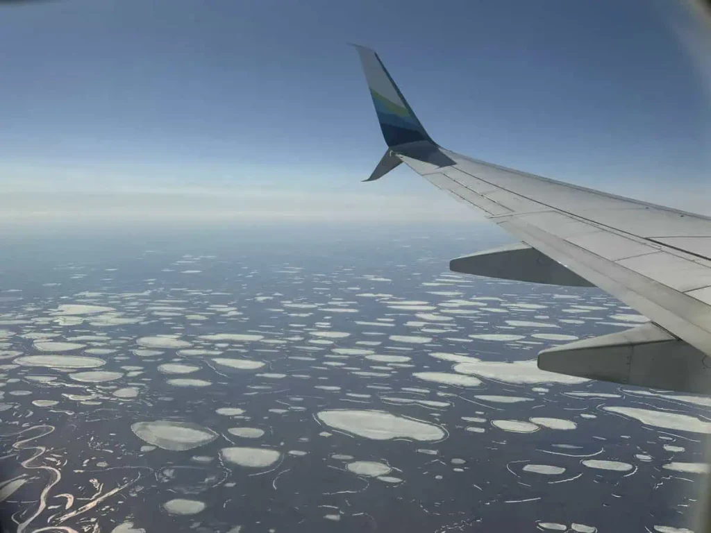 View from Alaska Airlines B737-800 ANC BRW