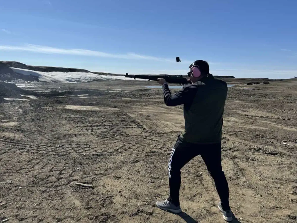 Me shooting an M1 Garand