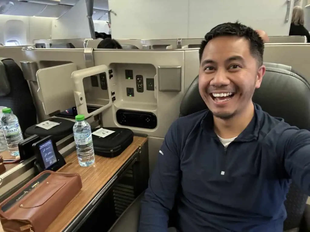 Me in AA 777-300 Flagship First Class