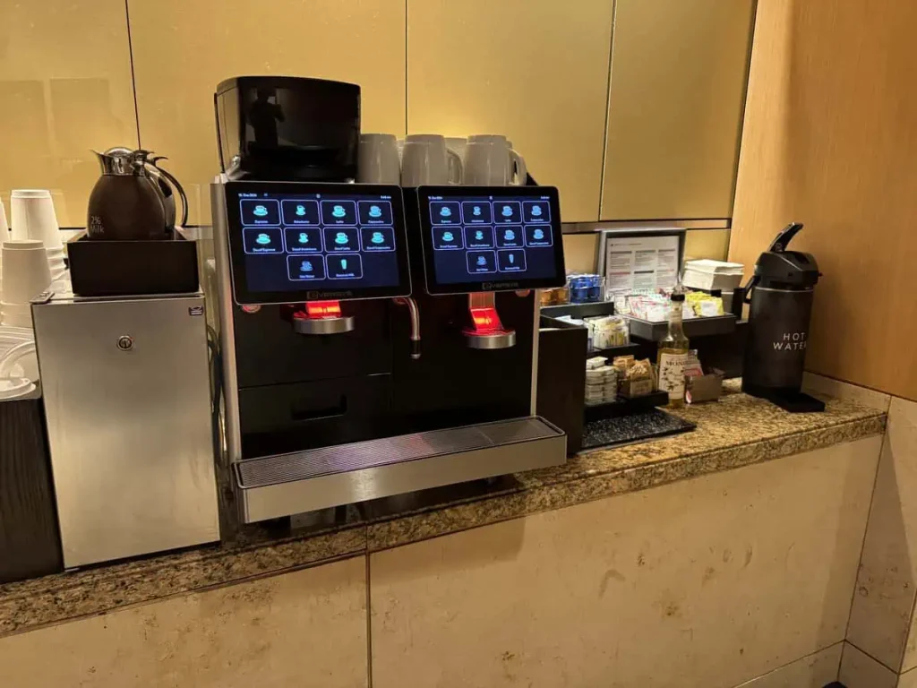 Admirals Club DFW Terminal B Coffee and Tea