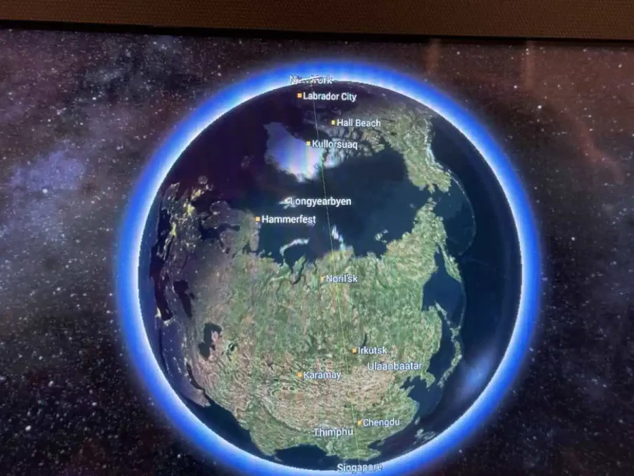 SQ 23 IFE-01-Flight Map