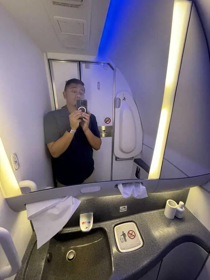 BA15 B787-9_Economy-Lavatory Selfie
